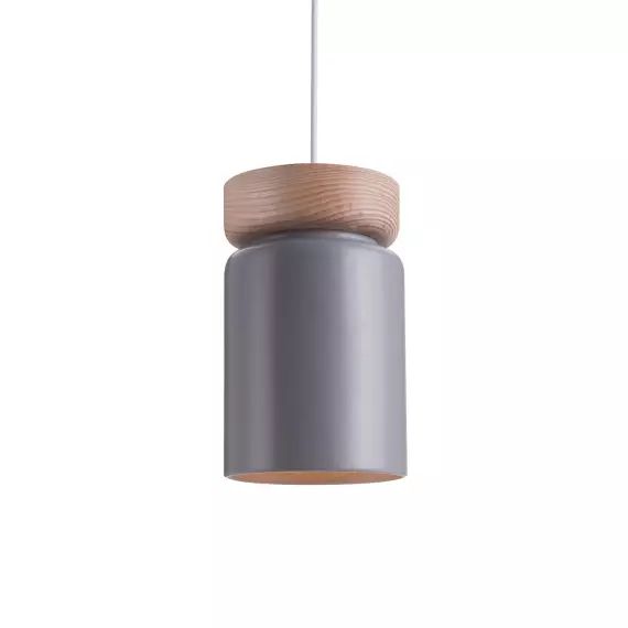 Suspension en bois  gris d. 15 cm