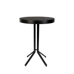 Maze – Table de bar ronde en bois et métal H93cm