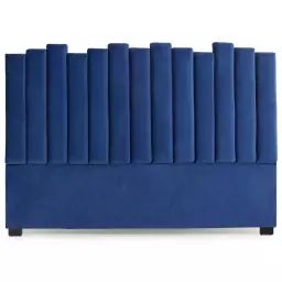Tête de lit lucky 180cm velours bleu