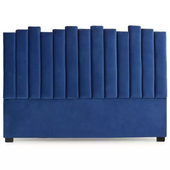 Tête de lit lucky 180cm velours bleu