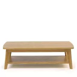 Kensal – Table basse 2 plateaux bois – Couleur – Bois clair