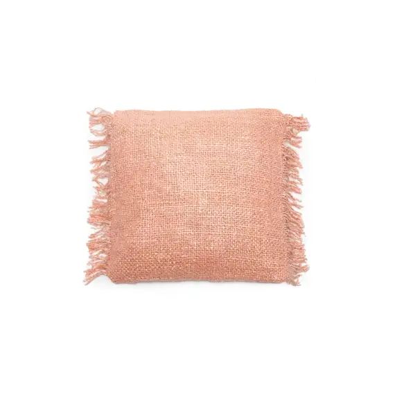 Housse de coussin en coton rose 40×40