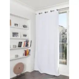 Rideau phonique thermique occultant blanc 140×180