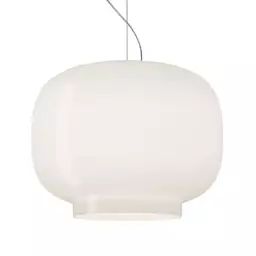 Lampe connectée Chouchin en Verre, Verre soufflé verni – Couleur Blanc – 45.79 x 45.79 x 31 cm – Designer Ionna Vautrin