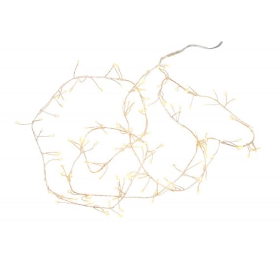 Guirlande lumineuse torsadée goutte 160 led