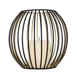 Photophore métal rond 18×17 cm