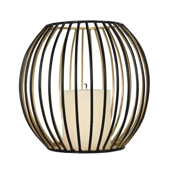 Photophore métal rond 18×17 cm