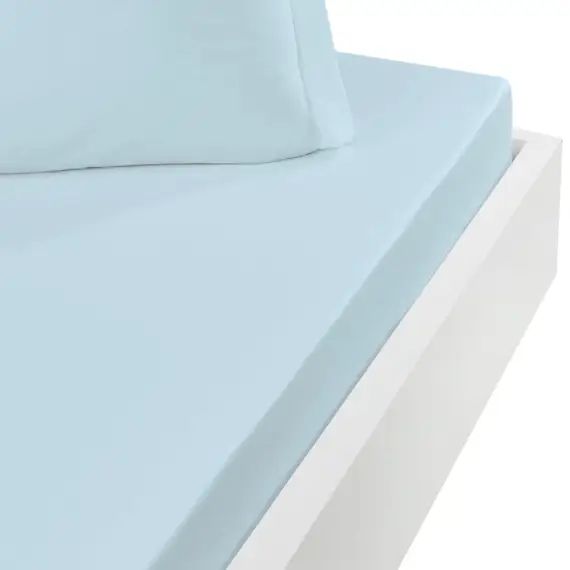 Drap housse en coton bonnet 30cm  nuage 180×200 cm
