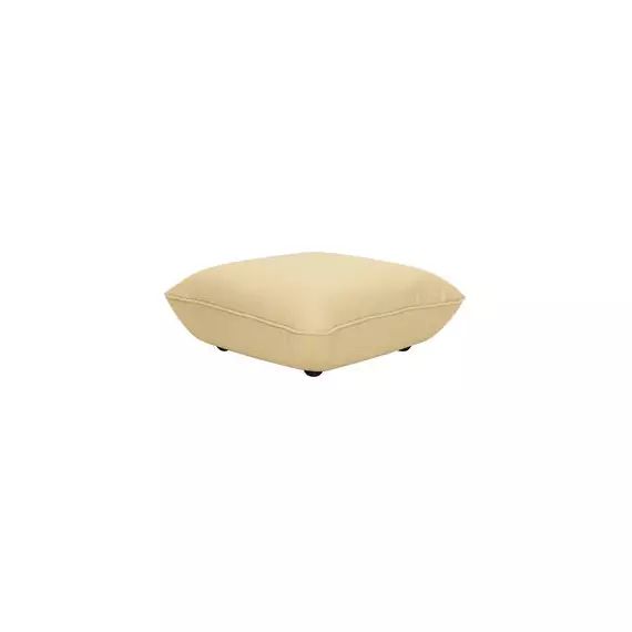 Canapé modulable Sumo en Tissu, Mousse recyclée – Couleur Jaune – 108 x 108 x 44 cm