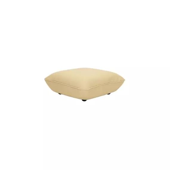 Canapé modulable Sumo en Tissu, Mousse recyclée – Couleur Jaune – 108 x 108 x 44 cm