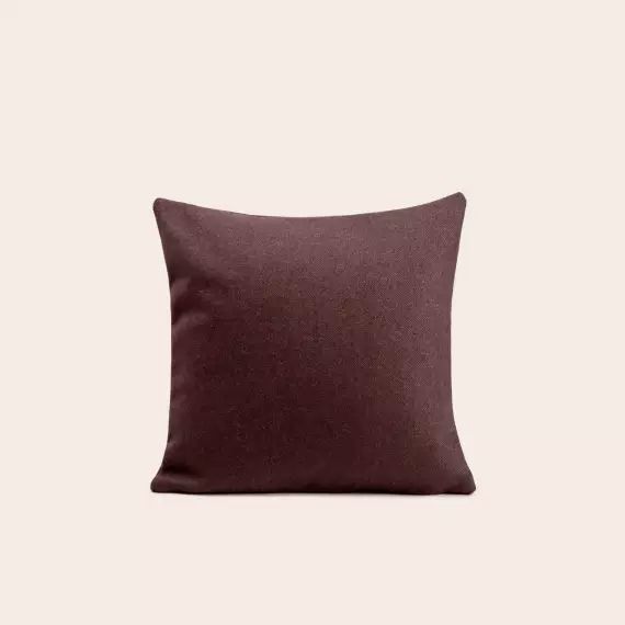 Housse de coussin MARCELO brun moka – MARRON