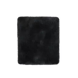 Tapis de bain microfibre très doux uni noir 55×65
