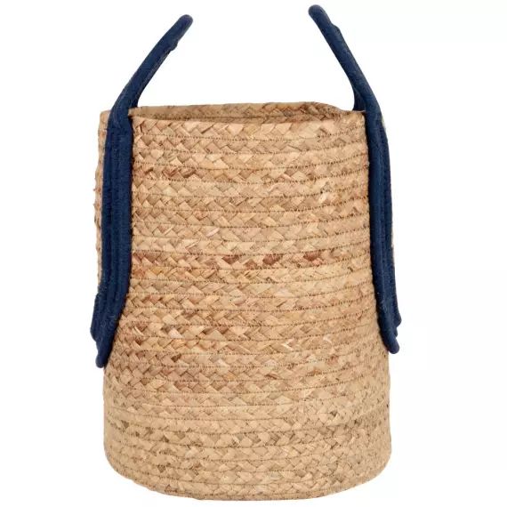 Panier Tressé En Jonc De Mer 15x15x15 Cm - Cache-pot Décoratif Et Panier De Rangement Pour Plantes D'Intérieur