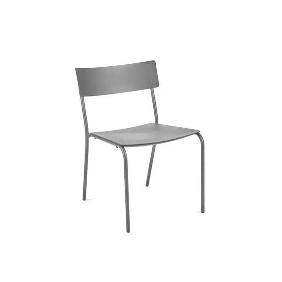 Chaise empilable August en Métal, Aluminium thermolaqué – Couleur Gris – 60 x 69.1 x 79 cm – Designer Vincent Van Duysen