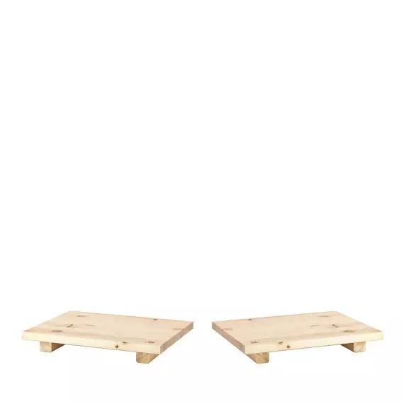 2 tables de chevet en bois