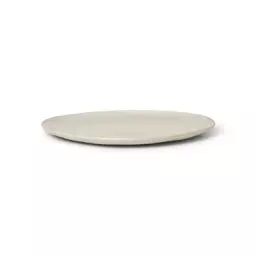 Assiette à dessert Flow en Céramique, Porcelaine émaillée – Couleur Blanc – 22.89 x 22.89 x 1.5 cm