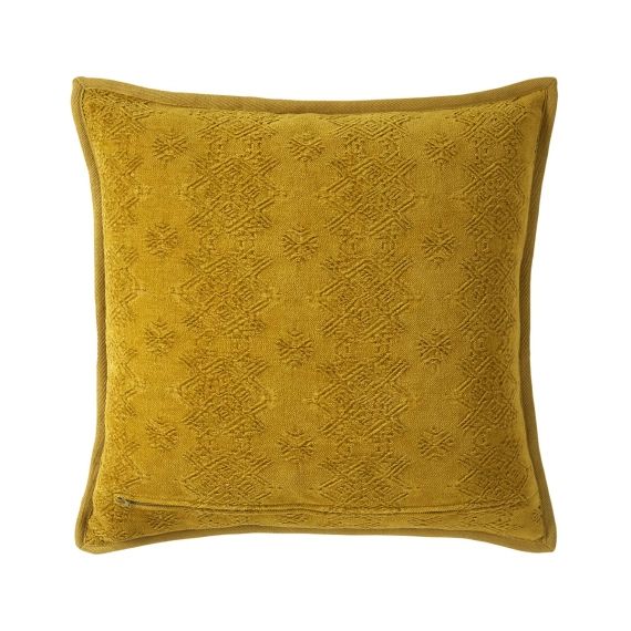 Housse de coussin Coton viscose Safran 45 x 45 cm