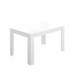 Table L.140 + 1 allonge DIANA blanc