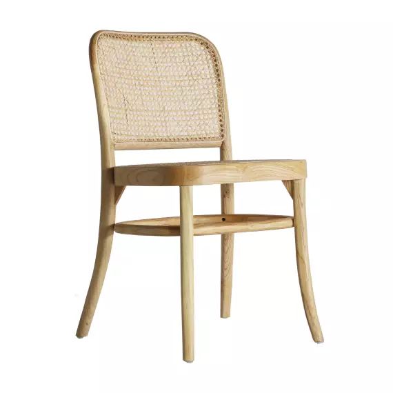 Chaise en Bois D´Orme, de couleur Marron, 45x52x81 cm