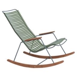Rocking chair Click en Plastique, Métal – Couleur Vert – 64 x 94.35 x 91.5 cm – Designer Henrik  Pedersen