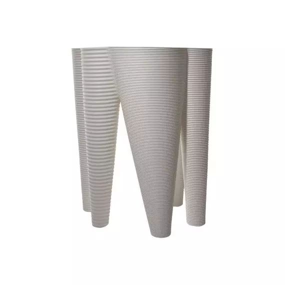Pot de fleurs The Vases en Plastique, Polypropylène – Couleur Blanc – 90.3 x 90.3 x 90.3 cm – Designer Ron Arad