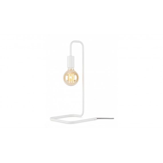 Lampe de table en fer blanc H45cm