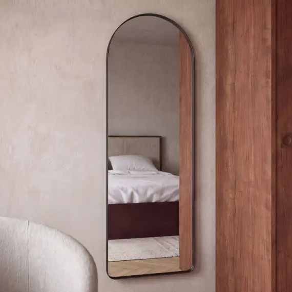 Miroir en métal noir 40×120