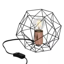SYNERGY-Lampe à poser Métal Hexagonale Ø22cm
