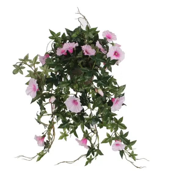 Pétunia artificielle rose en pot L50
