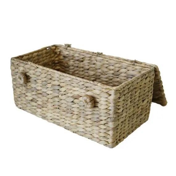 Boîte de rangement en jonc de mer 32x17x15cm