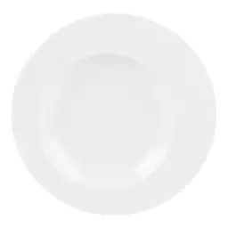 Lot de 6 assiettes creuse ellipse 23 cm  en porcelaine  blanc