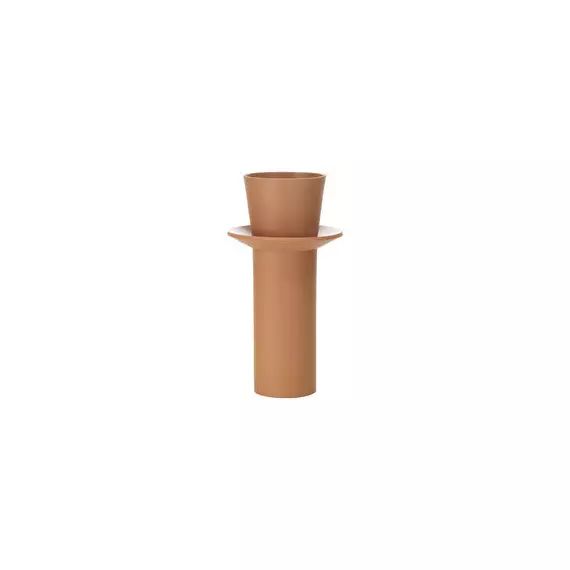 Pot de fleurs Terracotta Pots en Céramique, Terre cuite – Couleur Marron – 25 x 25 x 47 cm – Designer Thélonious Goupil