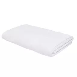Maxi drap de bain uni en coton blanc 90×150