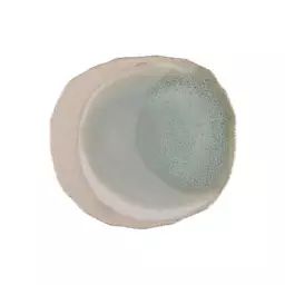 Assiette Wabi en Céramique, Grès émaillé – Couleur Vert – 20.8 x 20.8 x 4 cm