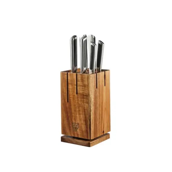 Lot de 7 couteaux en inox noir