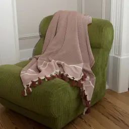 Plaid coton  130×170 tomette