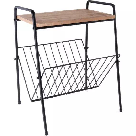 Bout de canapé range magazines rack