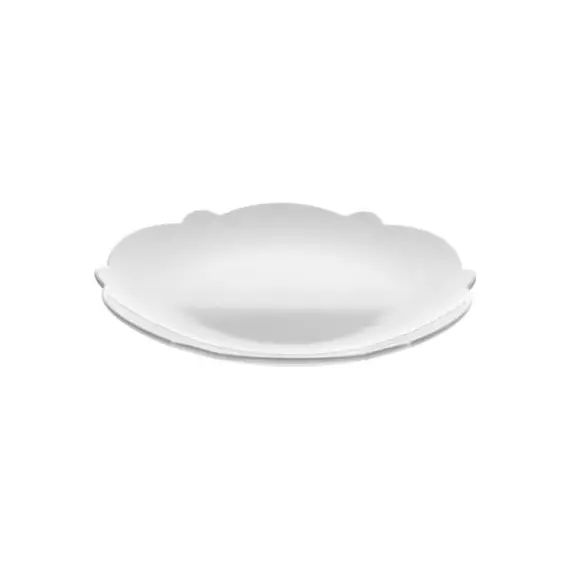 Assiette à dessert Dressed en Céramique, Porcelaine – Couleur Blanc – 22 x 22 x 3 cm – Designer Marcel Wanders