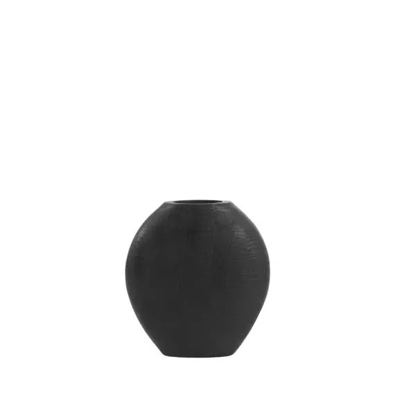 Vase noir plastique 29.5x8x31.5cm