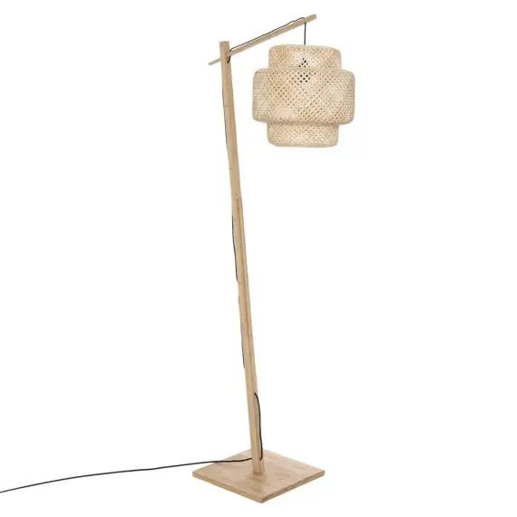 Lampadaire bambou Beige