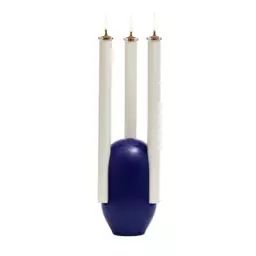 Lampe à huile Chantico en Céramique, Verre – Couleur Bleu – 15 x 15 x 50 cm – Designer Jean-Baptiste Fastrez