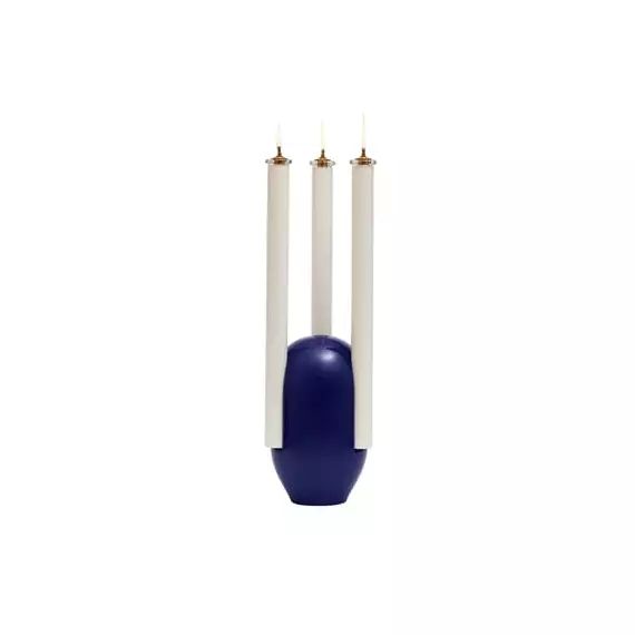 Lampe à huile Chantico en Céramique, Verre – Couleur Bleu – 15 x 15 x 50 cm – Designer Jean-Baptiste Fastrez