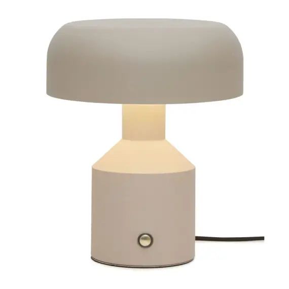 Lampe de table en fer  sable, h. 30cm