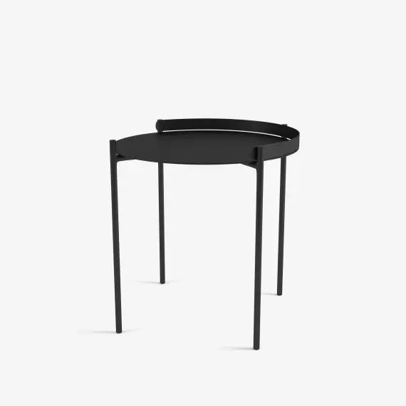 Table d&rsquo;appoint Thelma en métal noir