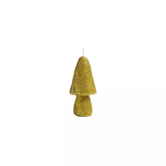 Bougie Bougies en Cire – Couleur Or – 16.51 x 16.51 x 12.5 cm