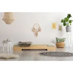 Lit 70×140 sommier inclus naturel