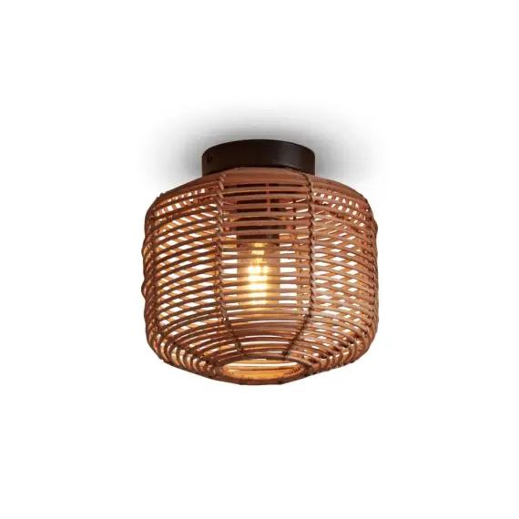 Plafonnier rotin  naturel, h. 20cm