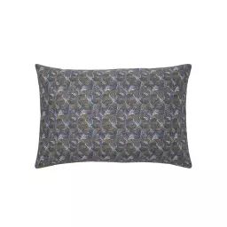 Taie d’oreiller en percale de coton bleu 50×75