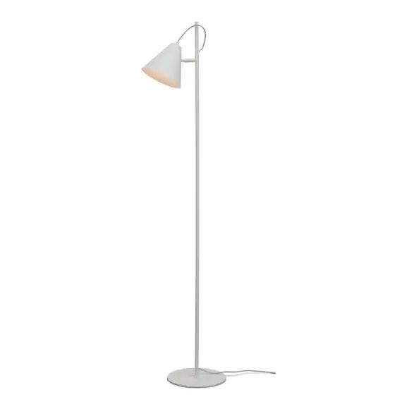 Lampadaire en métal blanc, h. 151cm