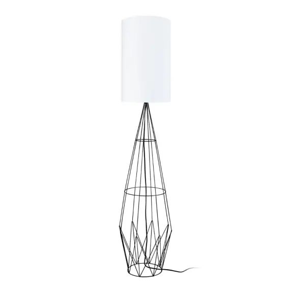Lampadaire métal noir